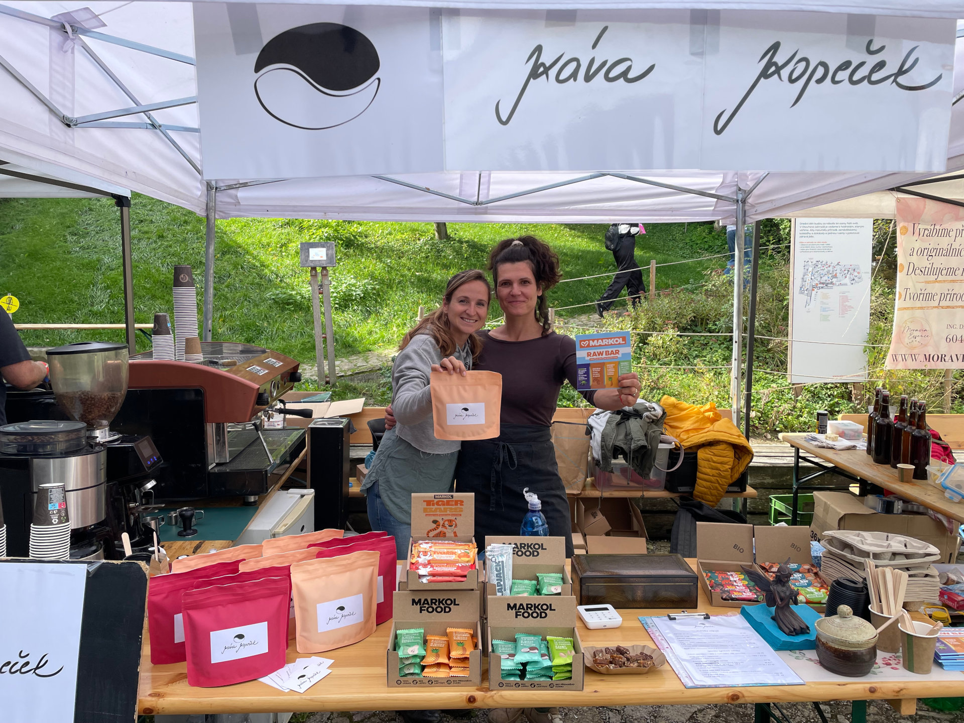Káva Kopeček - stánek s MARKOL